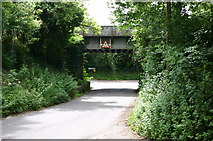 SU3046 : Fyfield road railway bridge by Shaun Ferguson