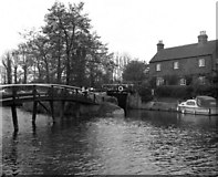 TQ0051 : Stoke Lock, Wey Navigation, Surrey by Dr Neil Clifton
