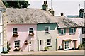 Charmouth: pastel cottages