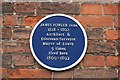 TF3287 : James Fowler blue plaque by Richard Croft