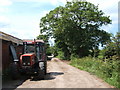 Looking down Old Field Carr Lane from the fields