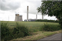 SK7886 : Near Mill House, looking towards West Burton Power Station by Alan Murray-Rust