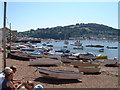 Teignmouth - boats on the Strand foreshore