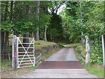 NC8409 : Kilcalm entrance to Gordonbush Lodge by Stanley Howe