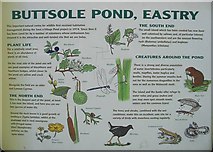 TR3054 : Information sign for Buttsole Pond by Nick Smith