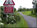 Road closed at Boho