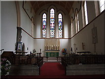 SK9772 : Interior of St Nicholas, Lincoln by Dave Hitchborne