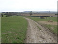 Gated lane near Farnborough