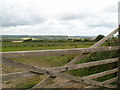 View westwards over fields