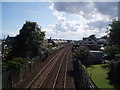 View into Carnoustie from West Haven railway bridge