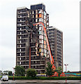 Demolition of flats, Croxteth, Liverpool