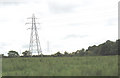 SH5668 : Power lines from Pentir Electricity Sub-Station by Eric Jones