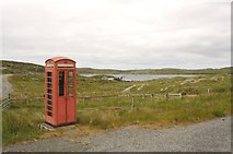 NB1733 : Phonebox on the road to Great Bernera by Eifion Bedford