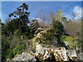 Rock outcrop overlooking Roche Abbey.