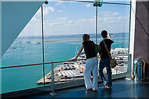 SU6102 : View across Portsmouth harbour from Spinnaker Tower by Peter Facey