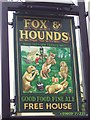 Pub sign for the Fox & Hounds, Bullamoor