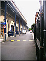 Deptford station platform above the arches.