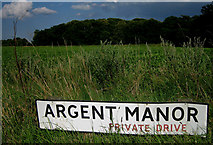 TM1435 : Sign at the end of a drive near Stutton by Zorba the Geek