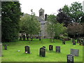 NY9757 : St Mary's Church and graveyard, Slaley by Mike Quinn