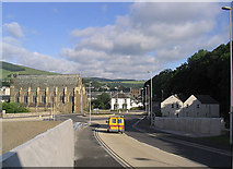 NT4936 : The new Station Brae Road in Galashiels by Walter Baxter