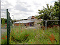 Temporary fence to new school.