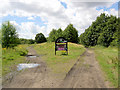 Trans Pennine trail junction at Aldham.