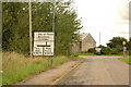 Road junction and signs