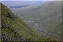 NH1671 : The Allt Breabaig from Sgurr Breac by Nigel Brown
