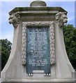 War Memorial in Memorial Gardens