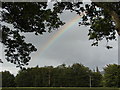 Rainbow over Clyde near Lamington