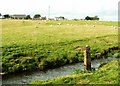 Burn and fields at Dornock