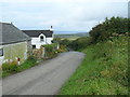 House and road above Treligga