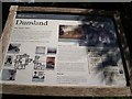 Information board at Dunsland House