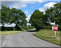 Lane junction near Stanton under Bardon