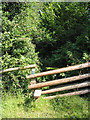 Stile to overgrown footpath