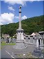 Monument in Machynlleth Cemetery