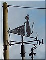 Cheese and mouse weathervane