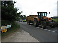 Heavy vehicles on the B1146 Dereham - Fakenham road