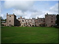 South west front of Muncaster Castle