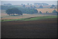 Across a ploughed field