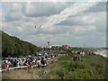 The Red Arrows visit Bournemouth: going out of view