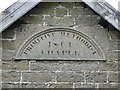 Plaque above door of Primitive Methodist Chapel