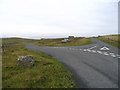 Gunnista road junction on the Beosetter road, Bressay