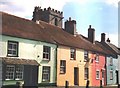 Wareham: pastel colours in Church Street