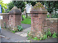 North entrance to Horley churchyard