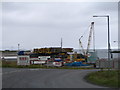 Entrance to harbour quay development at Green Head