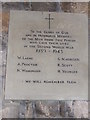 NZ0986 : Memorial plaque to those who never returned 1939 - 1945 by Richard Dawson