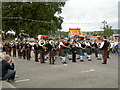 A Pipe Band at a Festival in Kirkcudbright