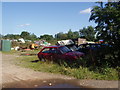 Rural scrap metal yard