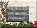 Wheatley - the old burial ground explanatory plaque